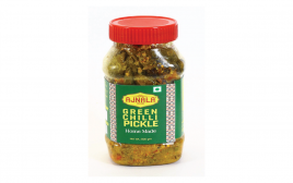 Ajnala Green Chilli Pickle Home Made  Plastic Jar  500 grams